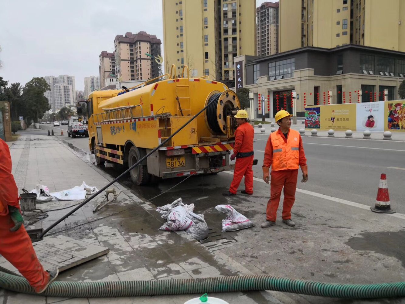 润州排污管道清淤-管道清洗